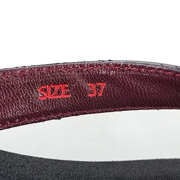 STAUD Tessa Croc-Effect Leather Platform Thong Sandals