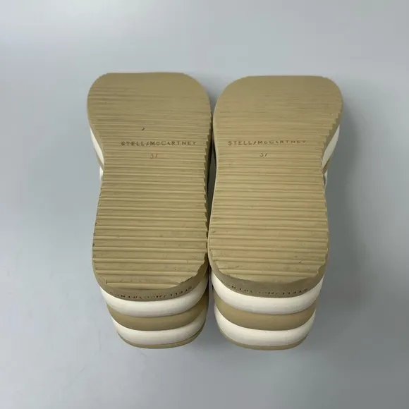 Stella McCartney Tan Stretch Sandals Womens EU 37/US 7 $695. Pre-Owned. With Box