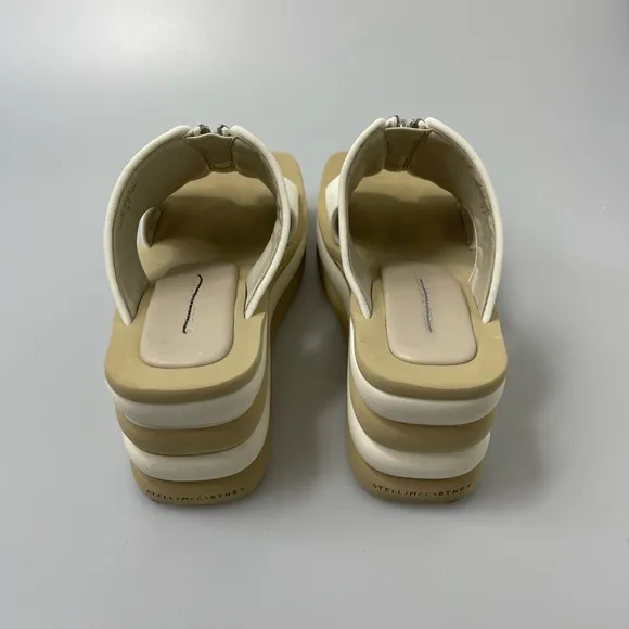 Stella McCartney Tan Stretch Sandals Womens EU 37/US 7 $695. Pre-Owned. With Box