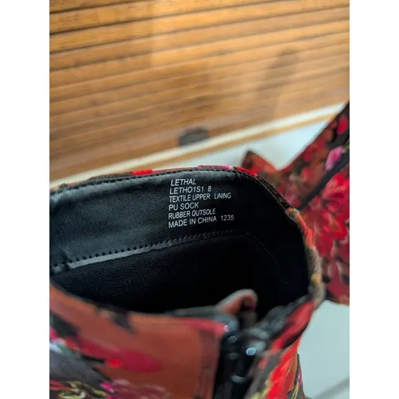 Steve Madden Burnout Velvet Floral Booties Lethal Stiletto Boots RARE