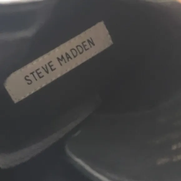 Steve Madden Captain Rhinestone Lug Sole Combat Boots