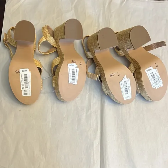 Steve Madden Carisma Raffia Platform Sandals.