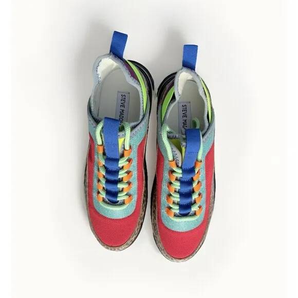 Steve Madden Charger Sneakers – Women’s Size 8.5 – Colorful &amp; Trendy