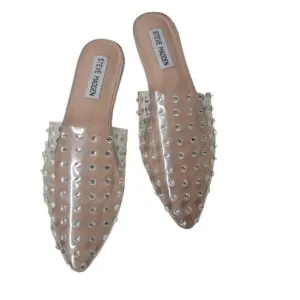 Steve Madden Tanna Womens  Crystal Clear  Sandals Size 6.5 Princess