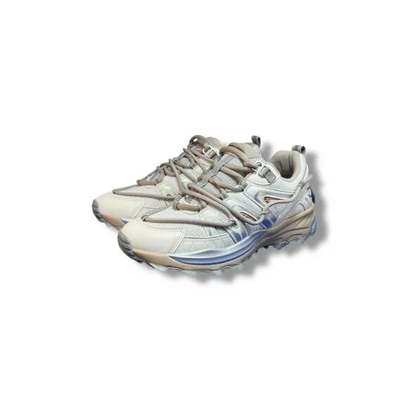 Steve Madden Watts Sneakers Women's 8 Beige Mesh Chunky Trail Bungee Cord Lace