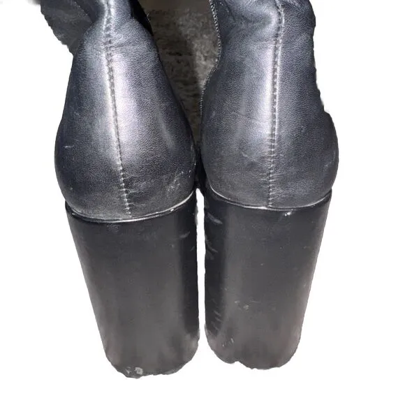 Steve Madden Womens Cobra Black Ankle Boots Shoes 11 Medium Y2K