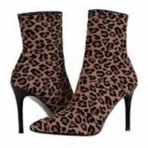 Steve Madden Leopard Print Stiletto Ankle Boots Size 6