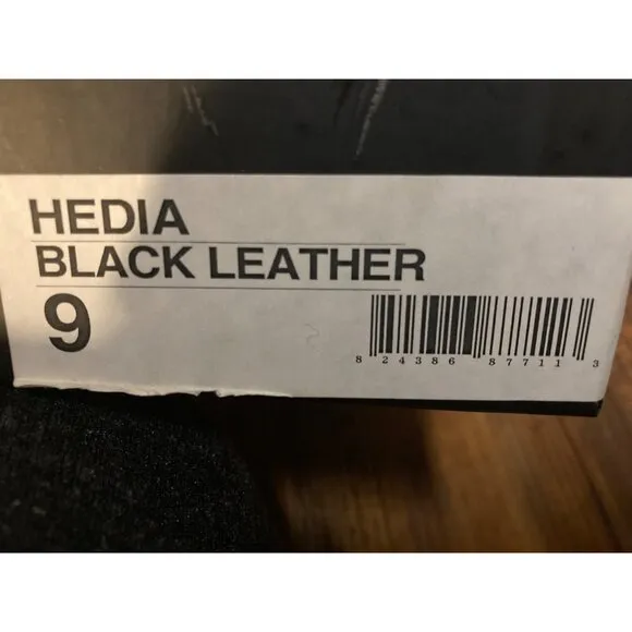 Steven Steve Madden Leather Heels Shoes Sandals Black Women's 9 US New In Box