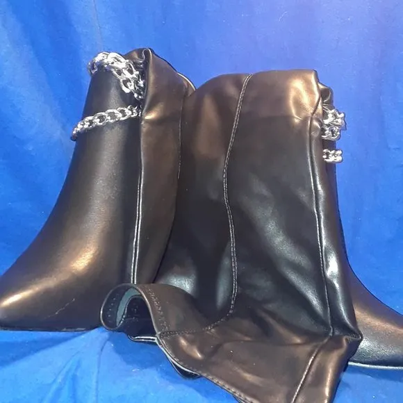 STREET CHIC CHAIN OF FOOLS STILETTO BOOTS