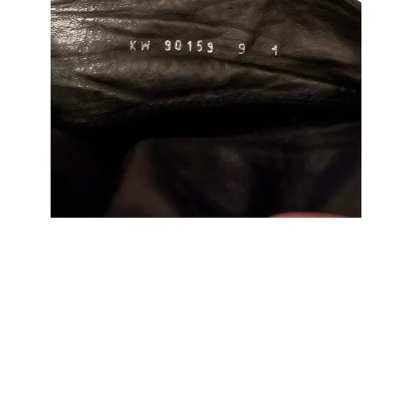 Stuart Weitzman Black Leather knee high boots with silver beads size 9