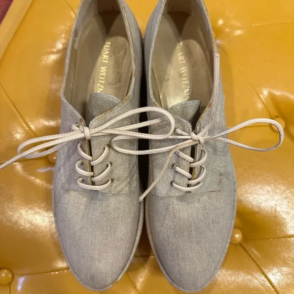 Stuart Weitzman like new platform shoes.