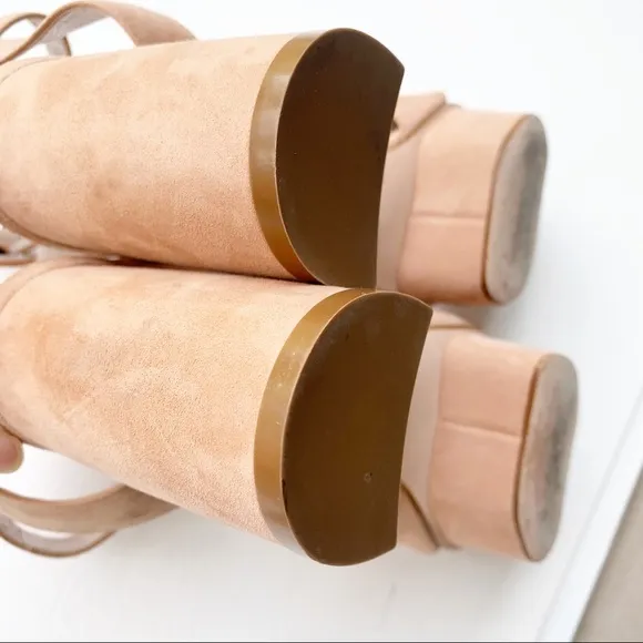 STUART WEITZMAN  Suede Platform Sandals