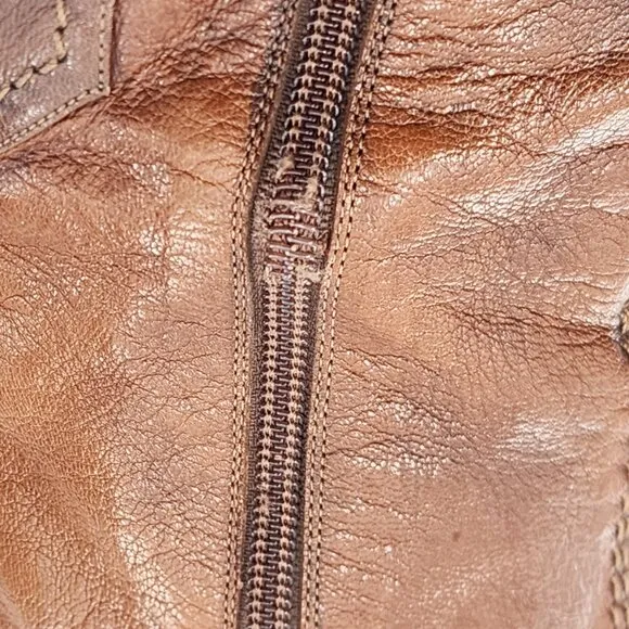 STUART WEITZMAN Vintage Brown Leather Laced Oxford Style Boots