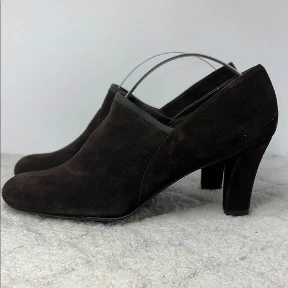 Stuart Weitzman Chic Brown Suede Heeled Shoes Size 9N
