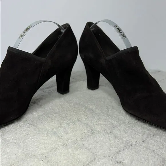 Stuart Weitzman Chic Brown Suede Heeled Shoes Size 9N