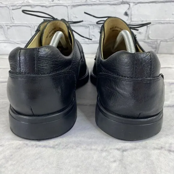 Studio Belvedere Bay Bridge Dress Shoes Black Leather Oxford Mens Size 10 D‎