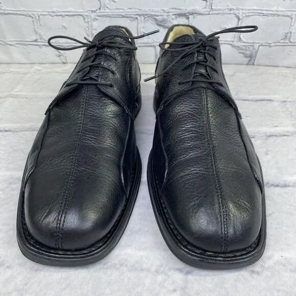 Studio Belvedere Bay Bridge Dress Shoes Black Leather Oxford Mens Size 10 D‎