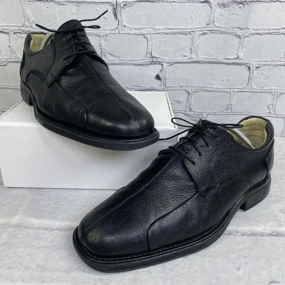 Studio Belvedere Bay Bridge Dress Shoes Black Leather Oxford Mens Size 10 D‎