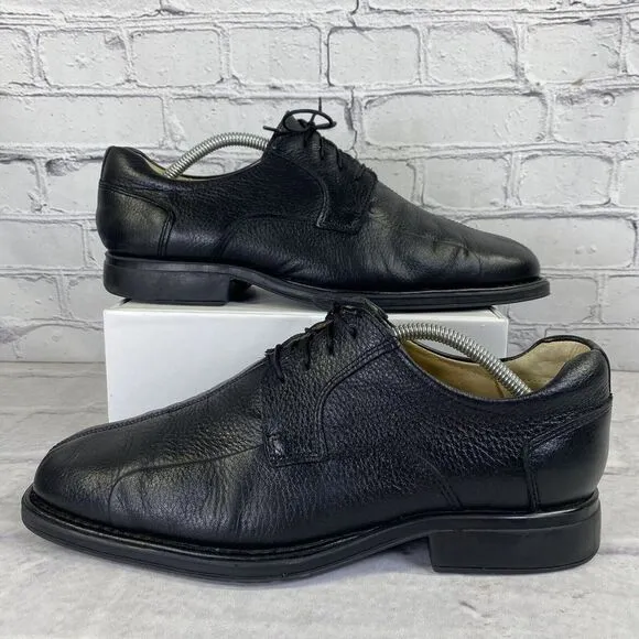 Studio Belvedere Bay Bridge Dress Shoes Black Leather Oxford Mens Size 10 D‎