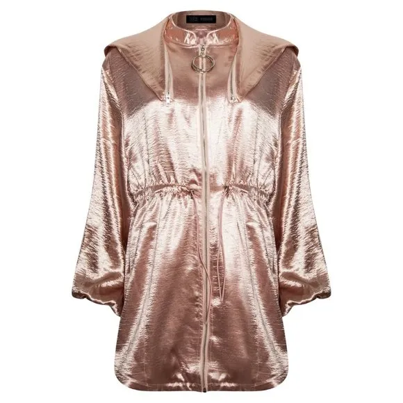 💥STUNNING💥Londunn x Missguided Pink Metallic Jacket Dress