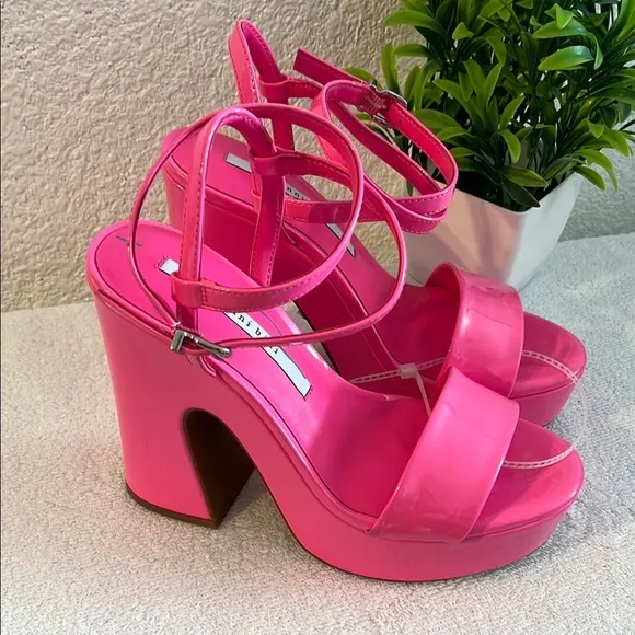 Stylish Pink Platform Heels
