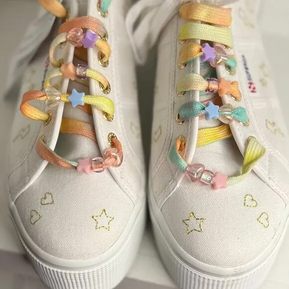 SUPERGA   LOVESHACKFANCY 2790 SZ 8.5 NWT Platform Sneaker, Fantasia Collection