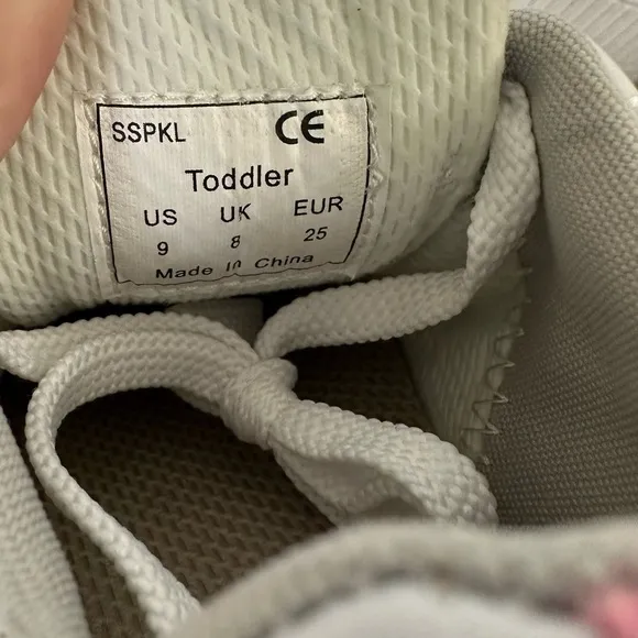 Surestep white toddler sneakers size 9