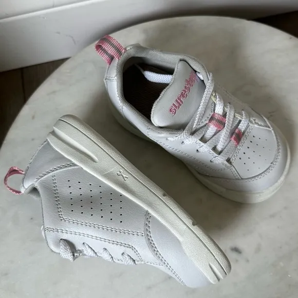 Surestep white toddler sneakers size 9