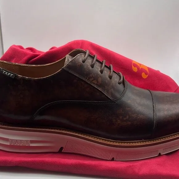 Taft cap toe Lace up espresso Model 102 leather Men dress shoes - Men 10.5 New