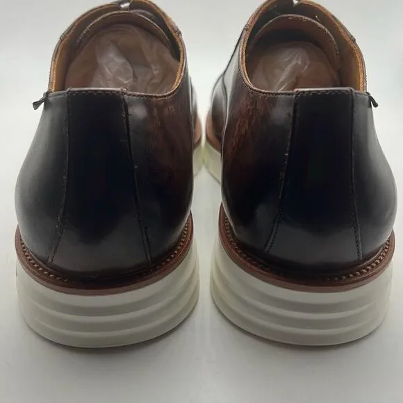 Taft cap toe Lace up espresso Model 102 leather Men dress shoes - Men 10.5 New