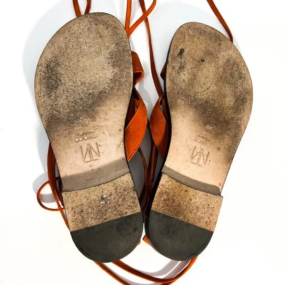 Tamara Mellon Sandals 35 Geo Suede Womens Gladiator Studded Capsule Luxury Boho
