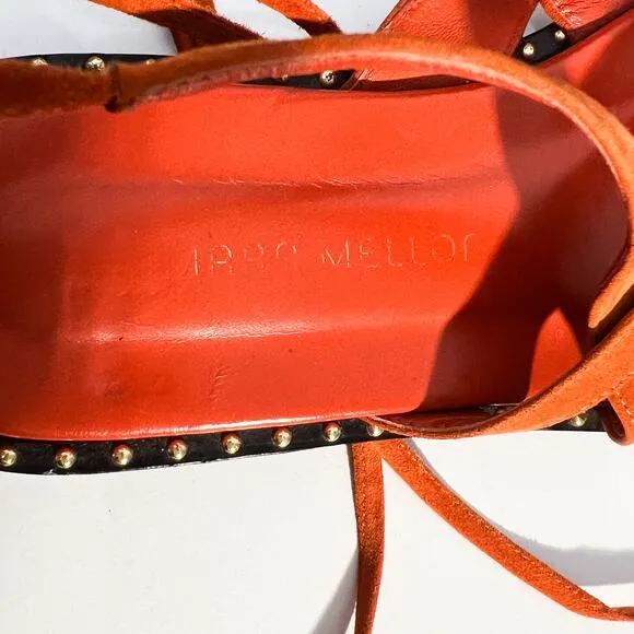 Tamara Mellon Sandals 35 Geo Suede Womens Gladiator Studded Capsule Luxury Boho