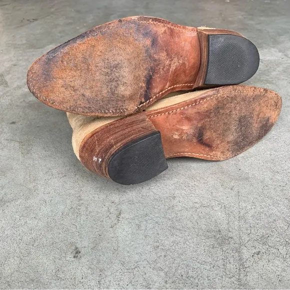 Tan Suede FRYE ‘80s Authentic Boots M 9.5