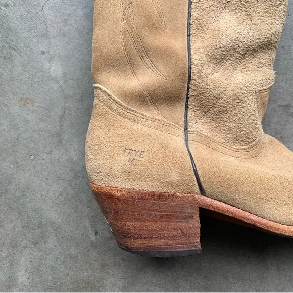 Tan Suede FRYE ‘80s Authentic Boots M 9.5