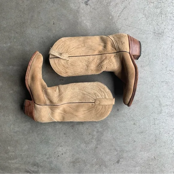 Tan Suede FRYE ‘80s Authentic Boots M 9.5