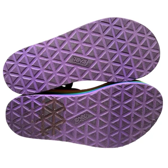 Teva Flatform Universal Rainbow Pride Platform Sandals, Size 9, Rainbow‎
