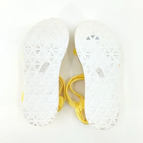 Teva Women Universal Platform Flatform Sandals Limelight Yellow 1102451 NEW FLAW