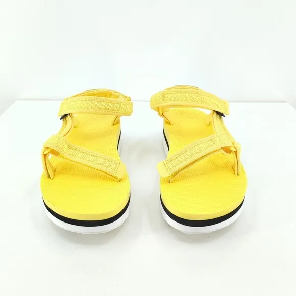 Teva Women Universal Platform Flatform Sandals Limelight Yellow 1102451 NEW FLAW