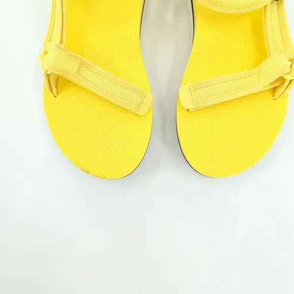 Teva Women Universal Platform Flatform Sandals Limelight Yellow 1102451 NEW FLAW