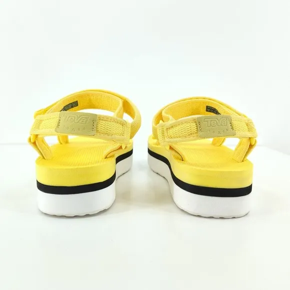Teva Women Universal Platform Flatform Sandals Limelight Yellow 1102451 NEW FLAW