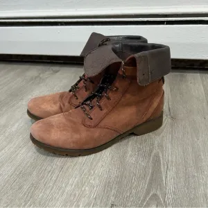 Teva Women's Delavina Lace Up Leather Combat Boot Size 8