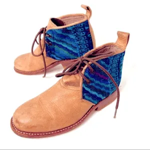 Teysha Custom artisan handmade Guatemalan leather woven textile a…