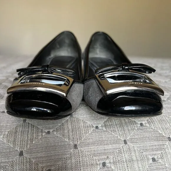 The Original Car Shoe by Prada Gray Suede Low Heels Women's EU 36 US 6 Buckle