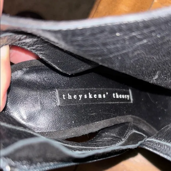 Theyskens theory Black Suede Women's Wedge size 7