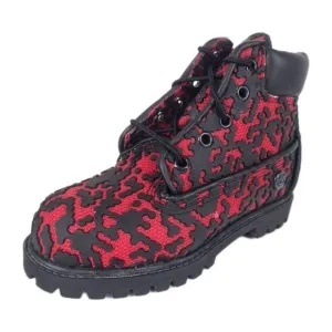 Timberland 6 IN Classic Ventilator Outdoors Toddler Black Red Rare
