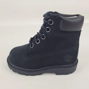 Timberland 6 IN Classic Waterproof Toddler Boots Black Nubuck Sz 5