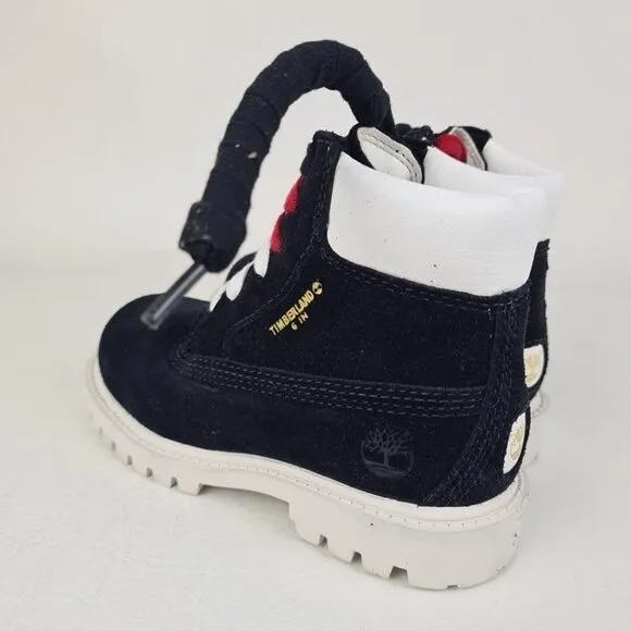 Timberland 6 IN Premium Classic Toddler Boots Black Leather