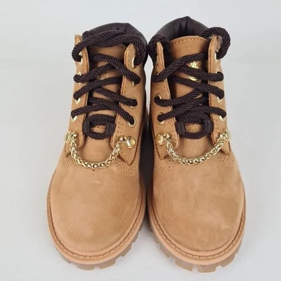 Timberland 6In Premium 24872 TODDLER Boots Outdoors Wheat Gold Leather
