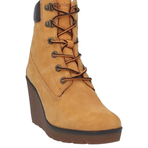 Timberland limited edition Women's Camel Wedge Ankle Boots Like New NO Box