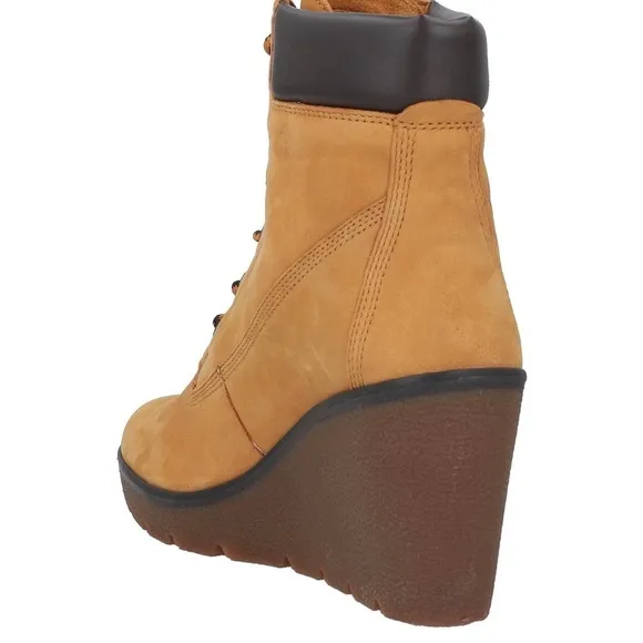 Timberland limited edition Women's Camel Wedge Ankle Boots Like New NO Box